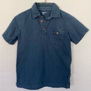 Boys’ Small GAP denim blue polo shirt